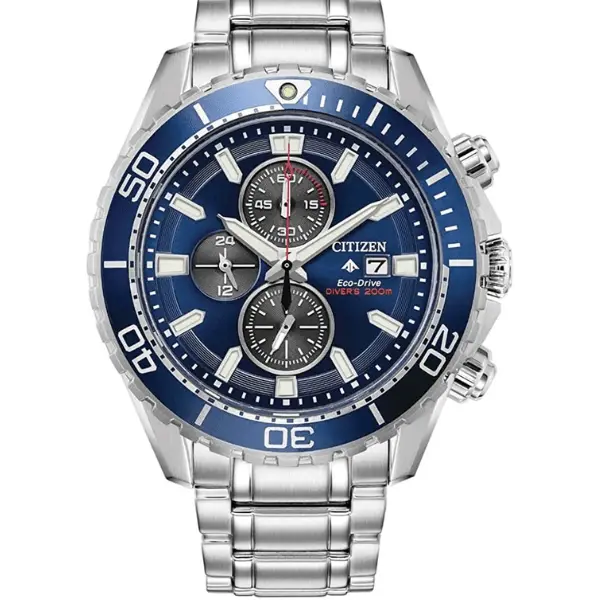 Citizen Men's Eco-Drive Promaster Professional Diver Stainless Steel Watch