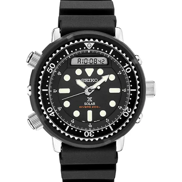 SEIKO SNJ025 Prospex Men's Watch Black 47.8mm Stainless Steel