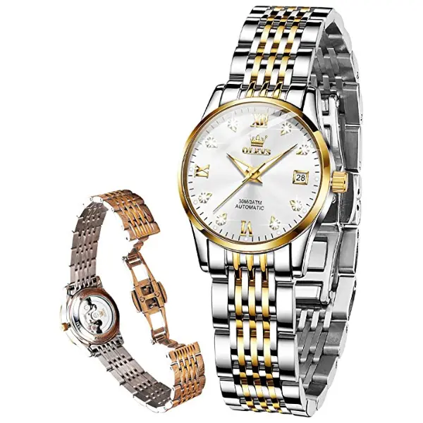 OLEVS Women Automatic Luxury Watches Waterproof Luminous