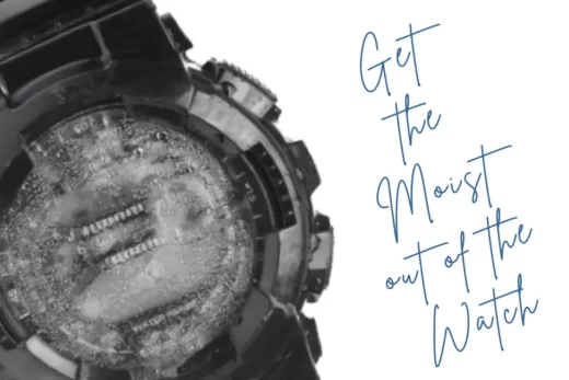 how to get the moisture out of the watch-min