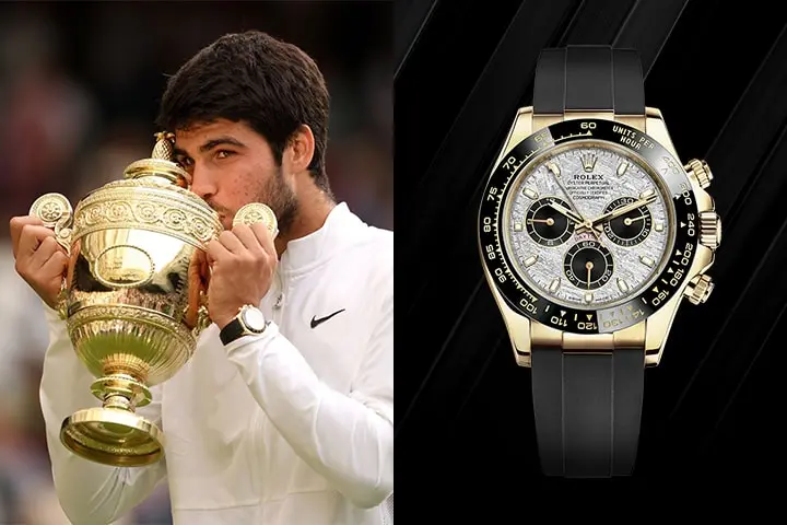 Carlos Alcaraz and Rolex Cosmograph Daytona