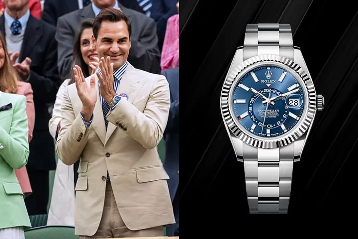  Roger Federer and rolex