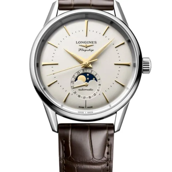 longines flagship moonphase watch